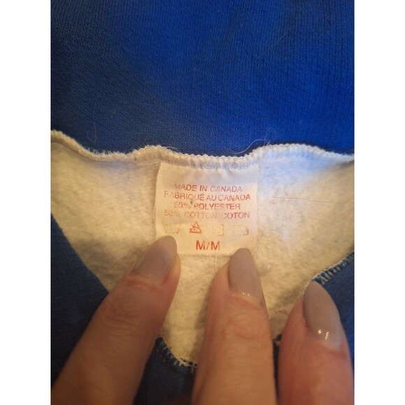 Vintage Toronto Maple Leaves sweatshirt with collar, size medium - Picture 4 of 4